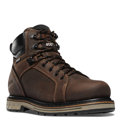 DANNER MEN'S STEEL YARD 6" STEEL TOE SHOE - EXTRA WIDE IN BROWN