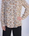 Velvet Heart Olivine Leopard Blouse In Beige Leopard In Multi