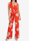 Misa Kimora Jumpsuit In Poppy Floral In Multi