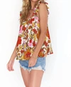 SHOW ME YOUR MUMU MAZZY RUFFLE TANK IN FAR OUT FLORAL