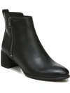 Soul Naturalizer Richy Zip Womens Faux Leather Block Heel Ankle Boots In Black