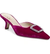 Sam Edelman Brit Jewel In Raspberry Velvet In Multi