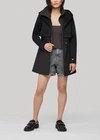 Soia & Kyo Mixed Media Coat With Dramatic Hood And Thermolite Fill In Black