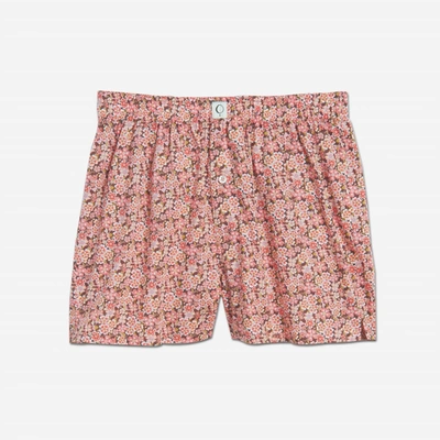 The Sleep Code Women's Ravi Liberty Print Boxer In Anoki Rose In Multi