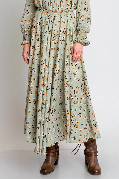 Monte Perry Street Skirt In Chamomile Print In Multi