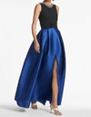 SACHIN & BABI Monica Gown In Black And Blue