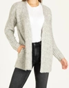 ANOTHER LOVE HIBISCUS CARDIGAN IN HEATHER GREY