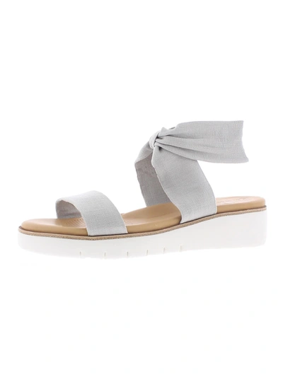 Corso Como Blayke Womens Open Toe Comfort Wedge Sandals In Grey