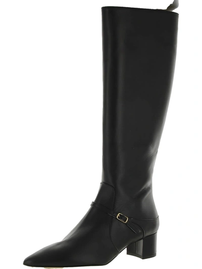Amalfi By Rangoni Paoletta Womens Leather Pointed Toe Knee-high Boots In Black