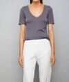Sundays Camino Top In Slate In Grey