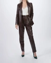 ZEYNEP ARCAY Suit Leather Jacket In Plum