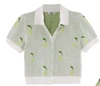 525 America Collared Pears Top In Bleach White Multi In Multi