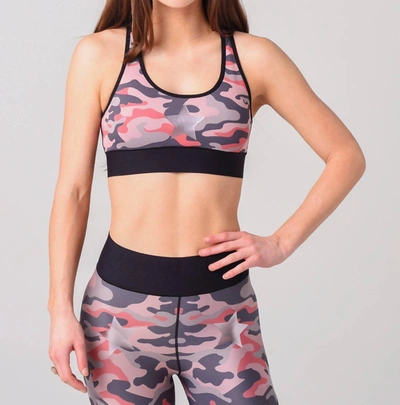 Ultracor Luna Camo Bra In Coral In Pink