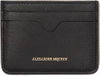 ALEXANDER MCQUEEN BLACK LEATHER CARD HOLDER