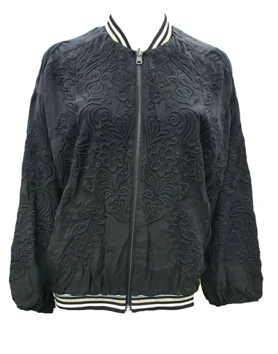 Johnny Was Women's Kitty Reversible Bomber Jacket In Black