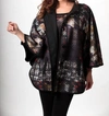 Angel Graphic Cocoon Cape In Black Multi