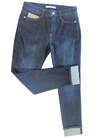 Mac Shimmer Lurex Jean In Blue Denim