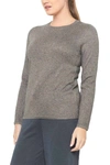Ivko Metallic Crew Neck Pullover In Grey