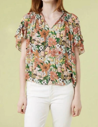 Gilner Farrar Sky Blouse Amazonian In Multi