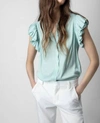 Zadig & Voltaire Ruffled-sleeve Blouse In Pink