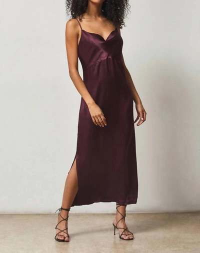 Lamade Sadie Dress In Fig In Red