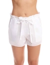 COMMANDO COTTON VOILE PLEATED SHORT IN WHITE