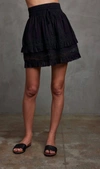 Sundays Vianna Lace Skirt In Black In Black