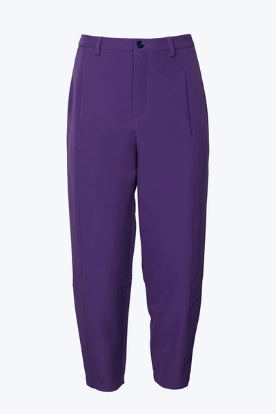 Studio M Radish High-rise Balloon Tapered Pants In Purple