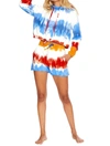 Beach Riot Cut Off Short In Primary Dip Dye In Multi