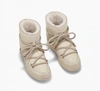 Inuikii Sneaker Full Leather Wedge Off-white Boots In White