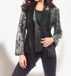 Angel Paisley One-button Blazer In Green Multi