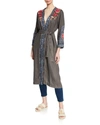 Johnny Was Davis Effortless Coat In Voltage In Multi