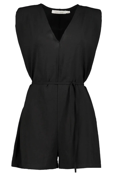 Bishop + Young Harlowe Romper In Black