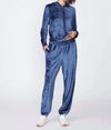 STATESIDE BAMBOO VELOUR SWEATPANT IN BLUE