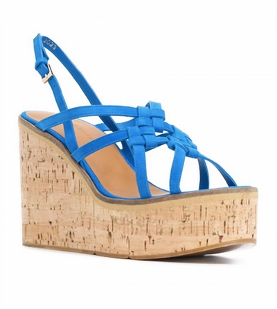 Clergerie Valia Wedge In Blue