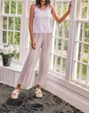 Ecru Textured Sweater Pant In Multi