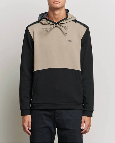 Hugo Boss Saggy 1 Zip-up Hoodie In Black