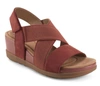 Earth Carren Sandal In Brick Red