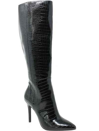 Charles By Charles David Panic Womens Zipper Pointed Toe Knee-high Boots In Black