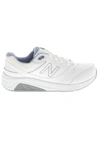 New Balance 813 Womens Leather Comfort Walking Shoes In White