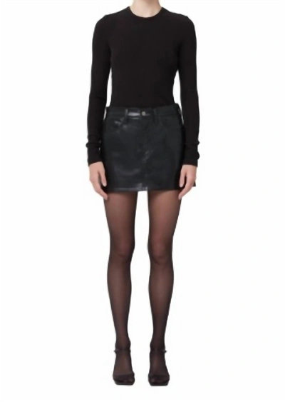 Agolde Black Liv Miniskirt