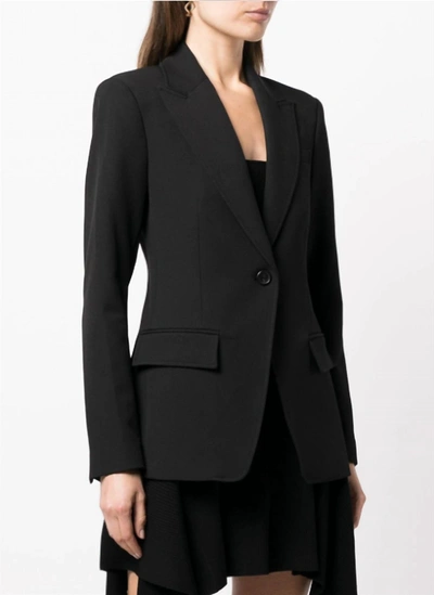 A.L.C EDIE SINGLE-BREASTED JACKET BLAZER IN BLACK