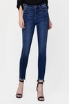 FLYING MONKEY PARKER HIGH RISE ANKLE SKINNY WITH FRONT SEAM JEAN IN DEEP INDIGO