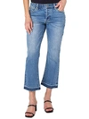 EARNEST SEWN WOMENS DISTRESSED MID-RISE BOOTCUT JEANS
