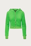 AFRM BOLTON TERRY JACKET IN BRIGHT GREEN