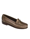 Sas Metro Metallic Loafer In Gold
