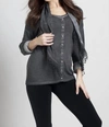 Angel Front-to-back Top W/ Scarf In Gray In Grey