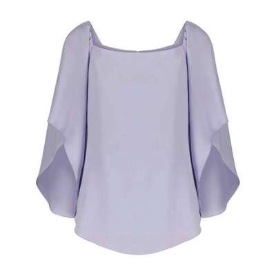 Anna Cate Frances 3/4 Sleeve Top In Lilac In Purple