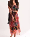 Angel Hawaiian Escape Maxi Dress In Black