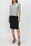 Harris Tapper Knitted Tee In Grey In Grey